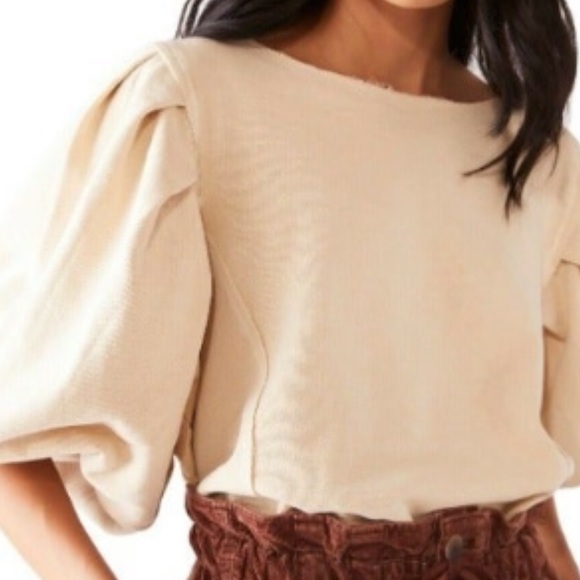 Free people Blouson sleeve sweatshirt XS NWT - Picture 6 of 6